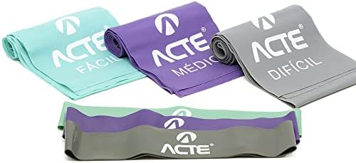 Acte, Kit 3 Faixa Elastica T270, Funcional Fisioterapia e Alongam...