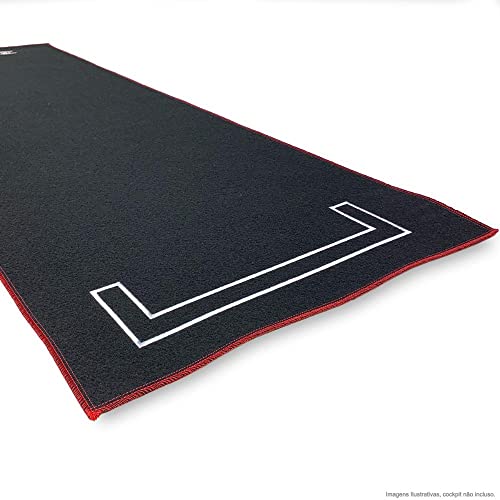 Extreme Simracing Tapete Vermelho Para Cockpit Simulador e Suporte Para Volantes