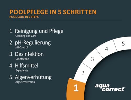 STEINBACH | Wasserpflege Starter Set I Pool Chlor Starterset für Einsteiger I Mini-Multitabs, Kristallklar, Dosierschwimmer, Testkit, pH-Senker & Chlorgranulat | Pool-Zubehör-Set für Anfänger – Bild 4