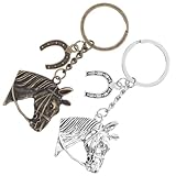 Utilisation multifonctionnelle : adapté à diverses situations, ce porte-clés est idéal pour organiser vos clés, décorer vos sacs ou ajouter une touche personnelle à vos affaires. porte-clés pendentif cheval, porte-clés cheval en métal