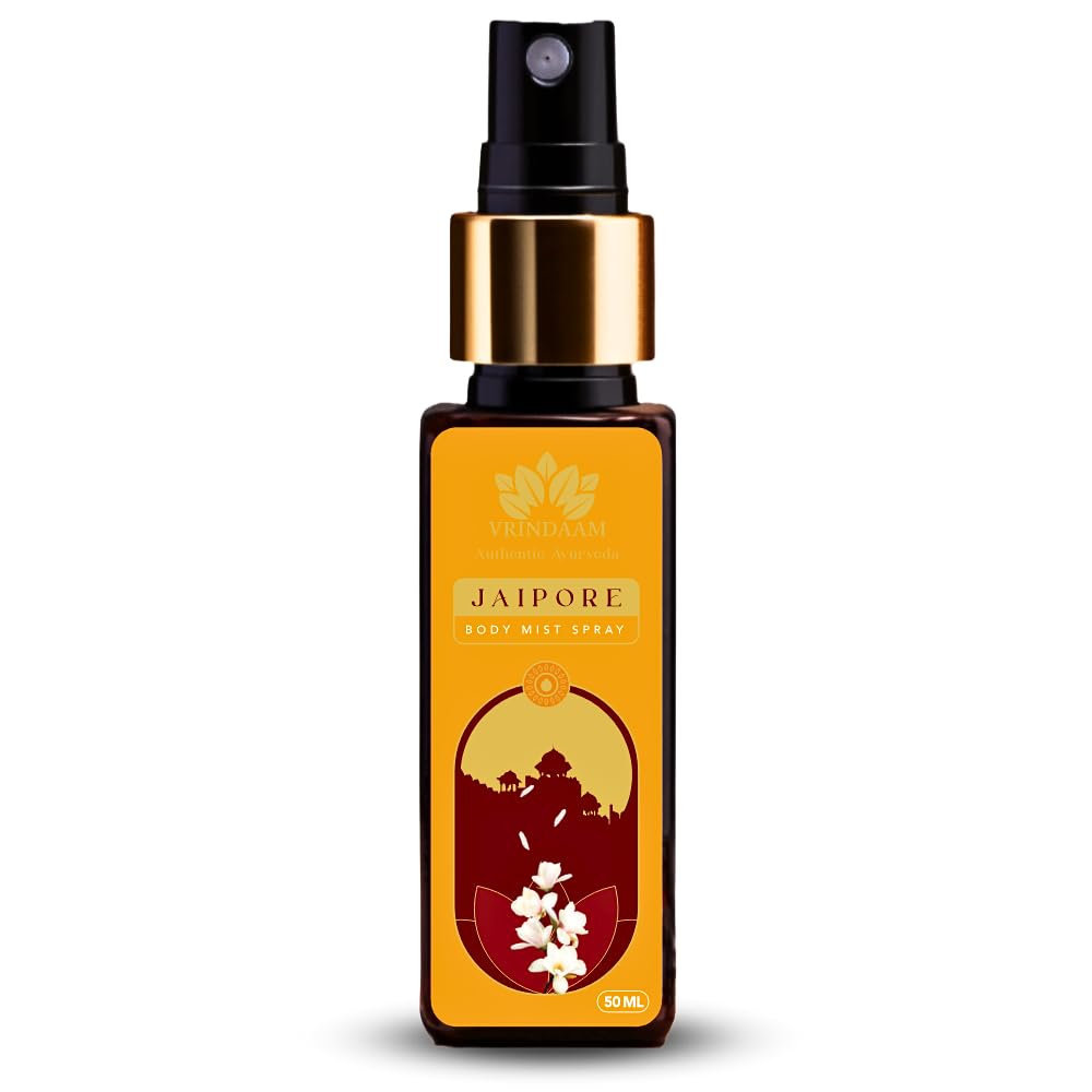 Jaipore 100% Natural Ayurvedic Body Mist with Lingering Scent for Daily Home use, Office Wear & Romantic evenings | Long lasting Aromatic Body spray- 50 ML.-image-29
