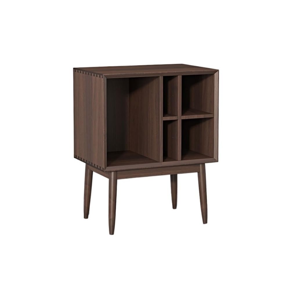 RYUQW3RE Cd Storage Rack Retro Vinyl Record Cabinet Magazine Storage Bookcase Wooden Sofa Sideboard