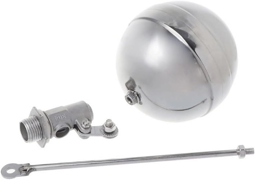 Stainless Steel Float Sensor Valve DN15 Male Thread for Water Tank, 1PCS Flow Control Valve