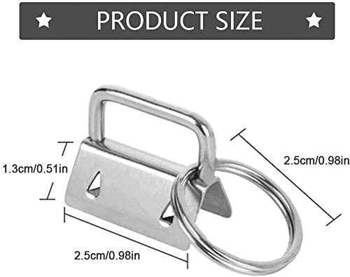 30 Pezzi 25 mm Hardware per Portachiavi