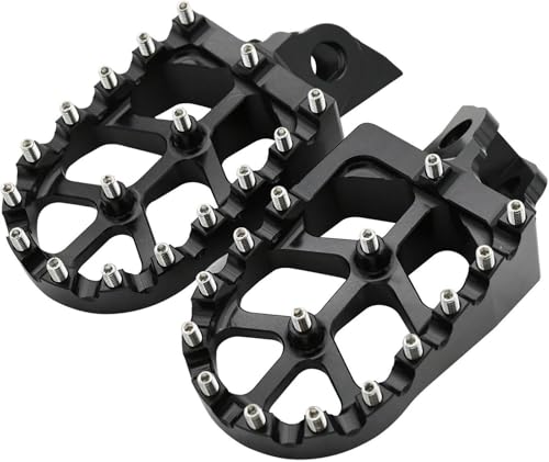 Pédales de moto en alu noir haute résistance pour KX KLX RM65