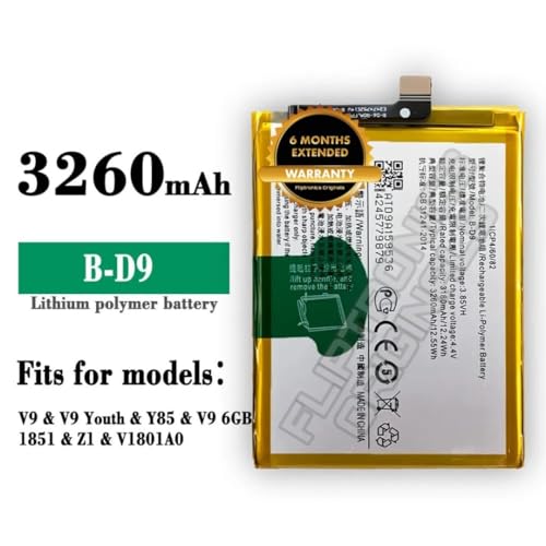 Image of B-D9 Battery for Vivo V9 / V9 Youth / Y85 /V9 6GB /1851 / Z1 /VI801A0 / 1723 Battery with 6 Month Warranty**** (I170)