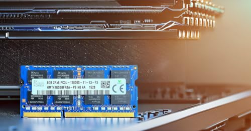 Image of 8GB DDR3L Laptop RAM for SK hynix 1600MHz PC3L-12800S 204-Pin SO-DIMM 1.35v Non-ECC Unbuffered Notebook Memory Module Upgrade - HMT41GS6BFR8A-PB