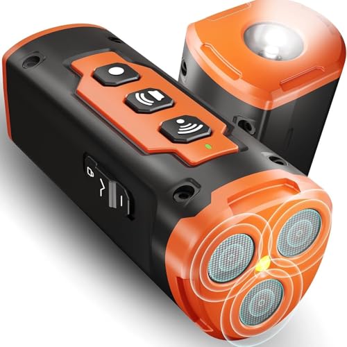 solavieBarkStop Hundetrainer 6-in-1 Anti-Bell-Gerät für Hunde – Ultraschall Hundebellen Stopper mit 3 Schallwellen, 9m Reichweite, wiederaufladbar, tragbar mit LED-Licht für Innen & Außen (Black)