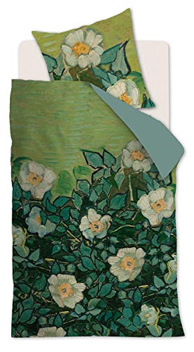 Beddinghouse Bettwäsche Van Gogh | Wild Roses Green - 135 x 200 cm