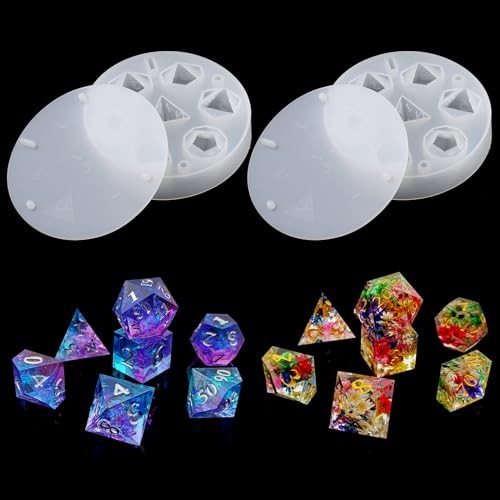 wikimo 2 Stück Silikonformen gießformen für Epoxidharz Form Würfel, DIY...