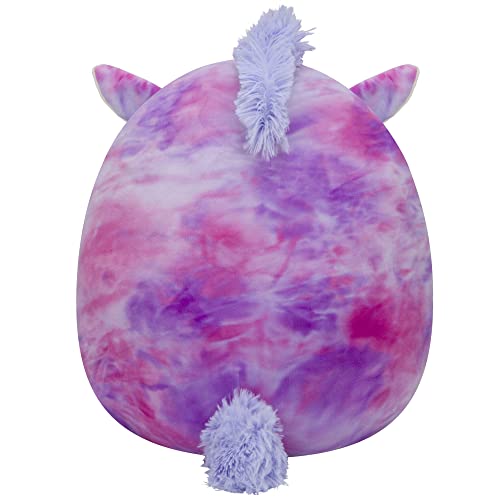Image of Squishmallows Original 14-Inch Lola Purple and Pink Tie-Dye Unicorn - Large Ultrasoft Official Jazwares Plush