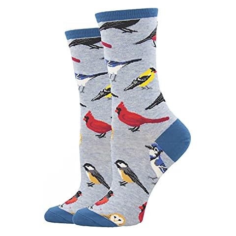Socksmith Bird Is The Word Blue Heather 9-11 (Women's Shoe Sizes 5-10.5) Cover