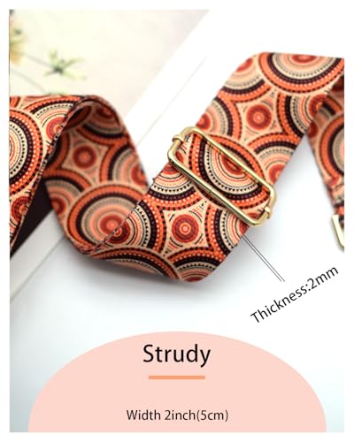 Image of Embroidered Purse Straps Replacement Crossbody Wide Adjustable Bag Straps