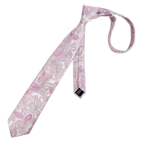 Image of Alizeal Mens 3.15'' Vintage Paisley Tie Pocket Square Set
