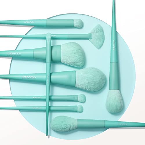 image for Docolor Makeup Brushes 9Pcs Makeup Brush Set Premium Synthetic Powder 