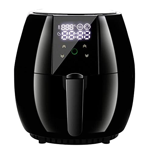 4.5L Smart Air Fryer, Digital Touch Screen Oilless Cooker, Fully Automatic Air Fryer with 360° High Speed Air Circulation Heating And Split Fried Basket And Fryer Design vision lofty ambition