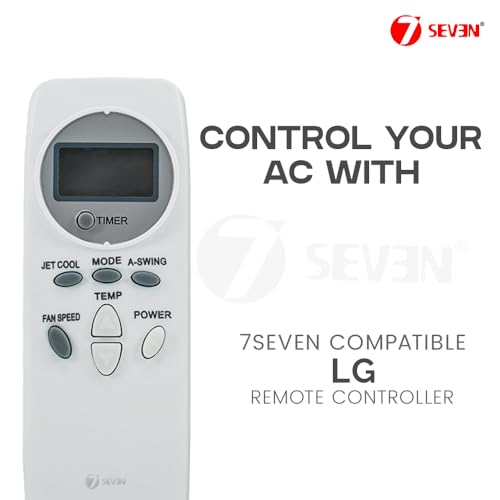 Image of 7SEVEN Compatible AC Remote Control for LG Split and Window Air Conditioner, Match Keys Exactly with Original 10A AC Remote Before Placing Order