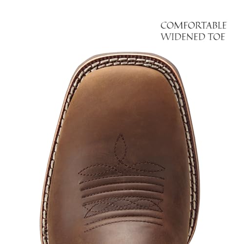 Image of SUREWAY Cowboy Boots For Men - Mens Square Toe Western Boot,Oil /Slip Resistant,Durable Fashionable Classic Pull on 10 Inch Boots Mid Calf Wellington Boots
