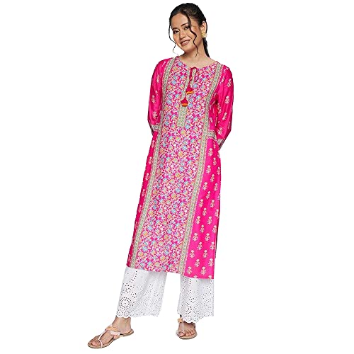 Image of global desi Women's Rayon Solid Regular Dress Shirt