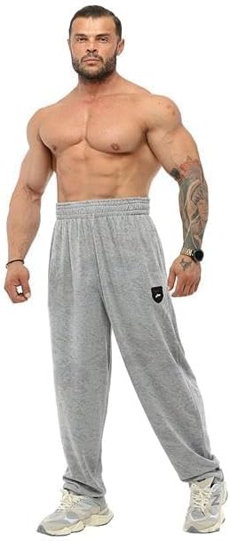 Men's Loose Fit Sweatpants with Pockets, Baggy Gym Pants Four Season Exercise Track Pants - Image 3
