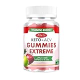 Ahete Keto + ACV Gummies Extreme, Apple Cider Vinegar with B12, 60 Count, Dietary Supplement with Vitamins, Energy Support