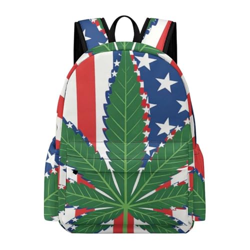 Sac à dos universitaire CoolWeed grand format pour le campus et les sorties de week-end