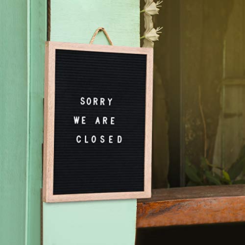 Tuffen Double Sided Felt Letter Board -16X12 Inches - Changeable Wooden Message Board With Stand And 543 Letters & Numbers For Sign Message, Pregnancy Announcement, Wall Décor #TOP4