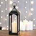 Modern Farmhouse Lantern Decor, Black Metal Decorative Hanging Candle Lanterns Ideal for Home Decor, Parties & Events, 15.1