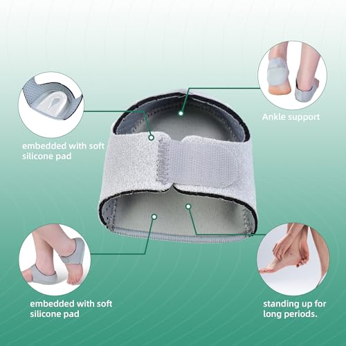 Image of Plantar Fasciitis Gel Heel Protectors Pain Relief Heel Cups for Women Men