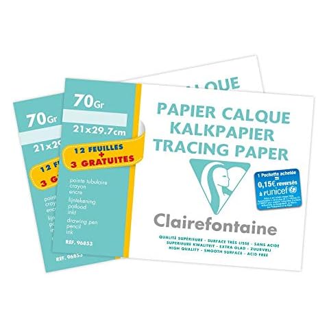 Clairefontaine Tracing Paper Packs - A4, 15 Sheets Cover