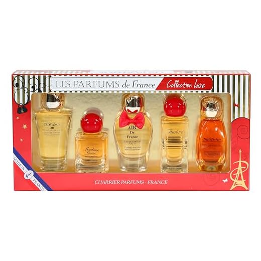 Charrier Parfums"Colección Luxe" – Estuche De 5 Eau De Parfum En Miniaturas Color Rojo 49.7 ml