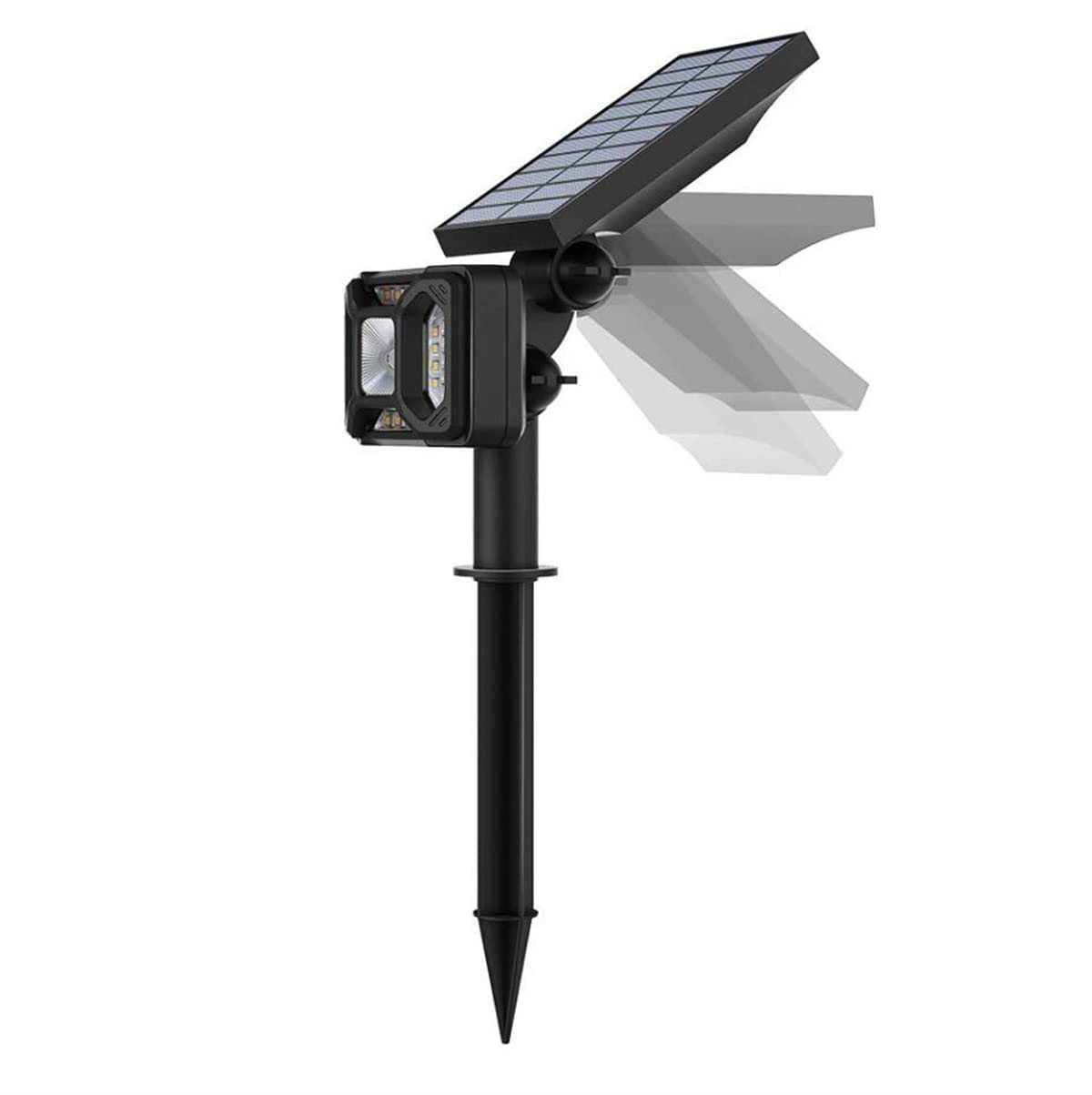 Focos solares para Exteriores, focos de Paisaje con energía Solar IP65, Luces de Pared Impermeables, Encendido/Apagado automático, Luces LED de jardín para Patio, Pasarela de Patio Trasero