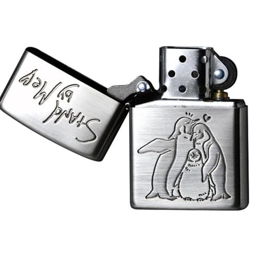 Encendedor Zippo con grabado antiguo en latón miniatura 2