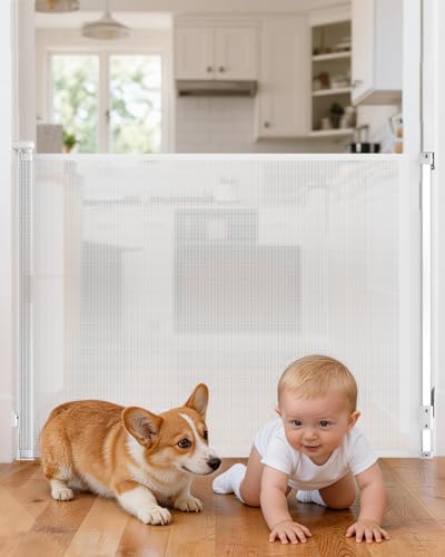 Retractable Baby Gate for Stairs and Doorways