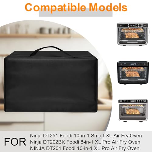 Image of Toaster Oven Air Fryer Cover, Heat-Resistant Waterproof Dust-proof Kitchen Appliance Covers Compatible with Ninja Foodi DT201 DT251 Foodi 10-in-1 Ninja DT202BK Foodi 8-in-1 XL Pro Air Fry Oven