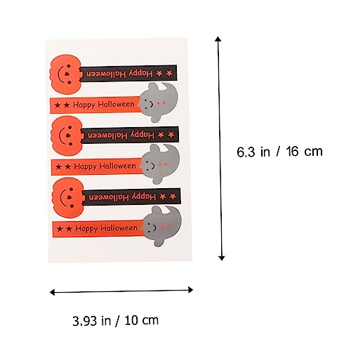 Stobok 0433HM18A0R 60Pcs Sealing Stickers Round Seal Stickers Halloween Label Stickers Packaging Sealing Sticker Sealing Label Long Strip Sealing Sticker Cookie Sealing Sticker Candy Set thumb #7