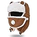 XMYNBSombrero de Aviador, Sombrero de Aviador cálido de Invierno, Sombrero de Cachemira, máscara de Oso de Peluche, Hermosa niña, Sombrero Lei Feng, esquí Ruso,9802 Caramelo,55-60Cm