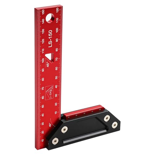 Équerre de charpentier rigide 150 mm pour le travail du bois de haute précision
