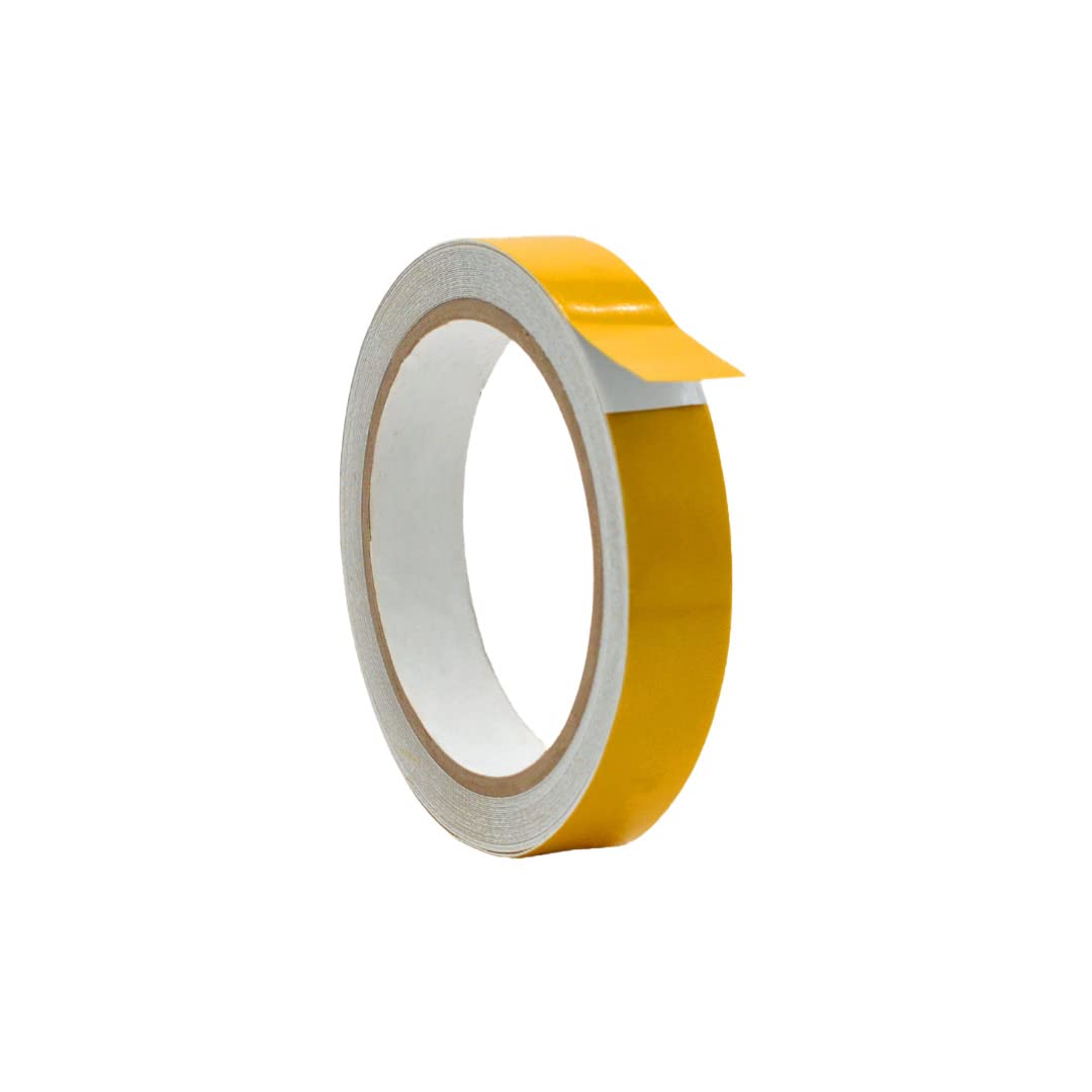 WOD RTC7 Engineering Grade Retro Reflective Tape Yellow, 3/4 inch Wide x 30 ft. Outdoor Waterproof Safety Reflector for Autos, Bikes, Camper, RV, Boat