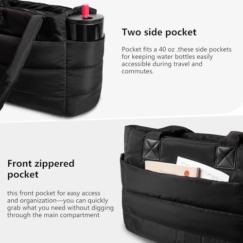 Puffer Tote Bag for Women