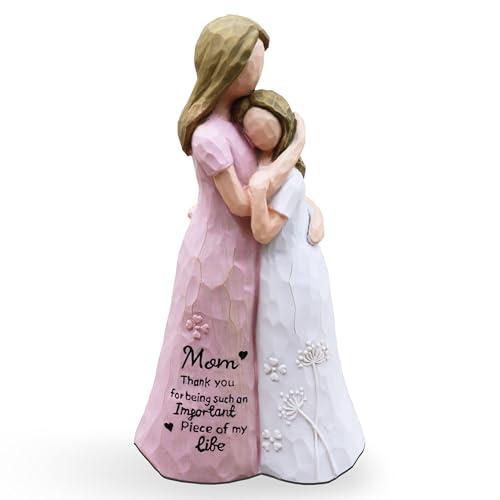 Mom Birthday Gifts from Daughter, Gifts for Mom,Resin Figurine Pink