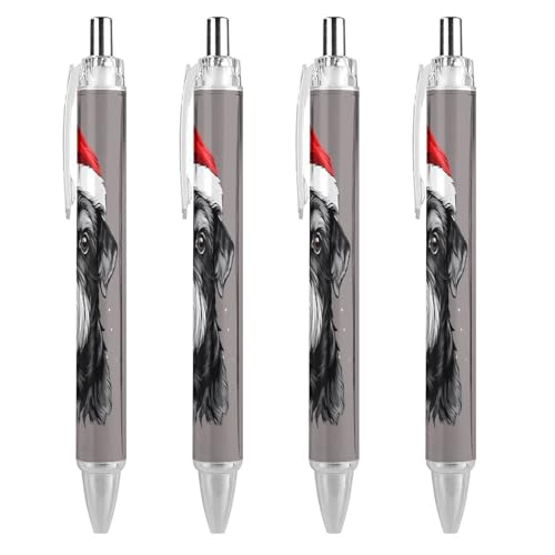 Bolígrafo de Schnauzer navideño de 0,5 mm: el detalle ideal para regalar a tus compañeros de oficina