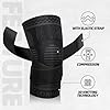 Ginocchiera Ortopedica per Uomo/Donne, Tutore Ginocchio a Compressione Ginocchiere Palestra, Fascia Ginocchio Ortopedica per Artrosi Ginocchio, Menisco lesionato, Sportiva, Palestra, Corsa, L