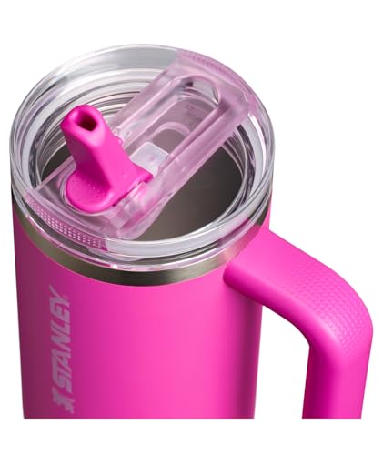 Image of STANLEY Quencher ProTour Flip Straw Tumbler with Leakproof Lid 30 oz | Built-in Straw and Handle | Cup Holder Compatible for Travel | insulated Stainless Steel Cup | BPA-Free | Violet Blossom
