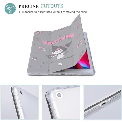 [ジンアイリス] iPad 第9世代 ケース クロミ 10.2インチ iPad 第8世代 第7世代 ケース キャラクター 可愛い アップルペンシル収納可 三つ折スタンド スリープ機能 PU合成レザー