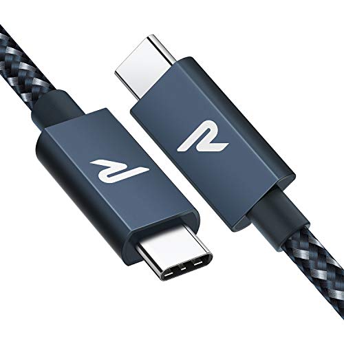 RAMPOW Cavo USB C a USB C 3.2 Gen 2x2 con E-Mark, Cavo Thunderbolt 3 con PD 3.0 100W 20V/5A, 4K@60Hz per MacBook PRO 16'' 2019/2017, iMac, Samsung S10/S9, Huawei P30/P20, Nintendo Switch, ECC - 1M