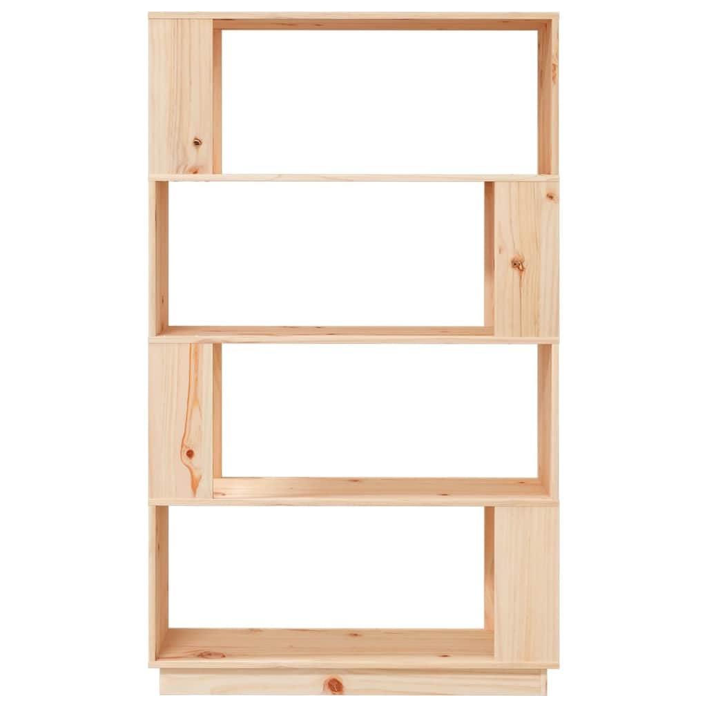 vidaXL Bücherregal Raumteiler Standregal Aktenregal Wandregal Regal Raumtrenner Aufbewahrung Büroregal 80x25x132cm Massivholz Kiefer