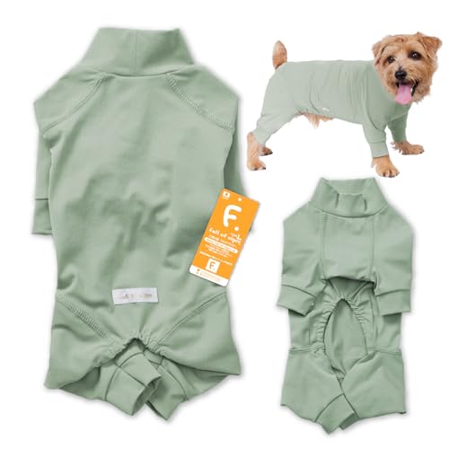 小型犬 温度調整 袖あり つなぎ お部屋着 犬の服 フルオブビガー 31/ドライハーブ NL