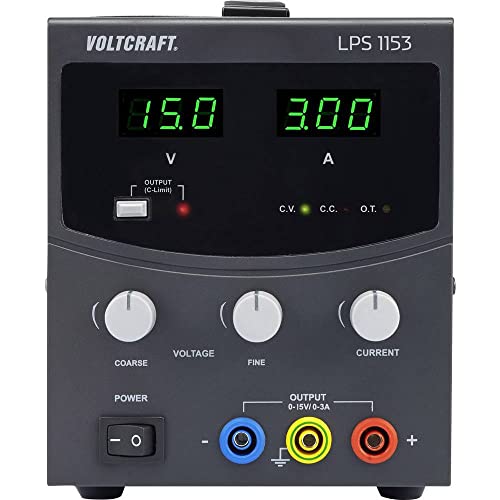 Voltcraft Lps1153 Alimentatore Da Laboratorio Regolabile 0-15 V/Dc 0-3 A 45 W Num. Uscite 1 X