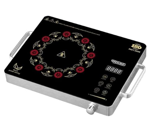 Image of THEMS 2200W Infrared Cooktop Stove, Digital Display, Touch Control, Infrared Hot Plate